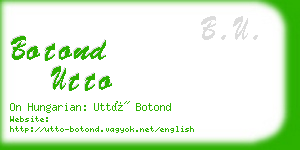 botond utto business card